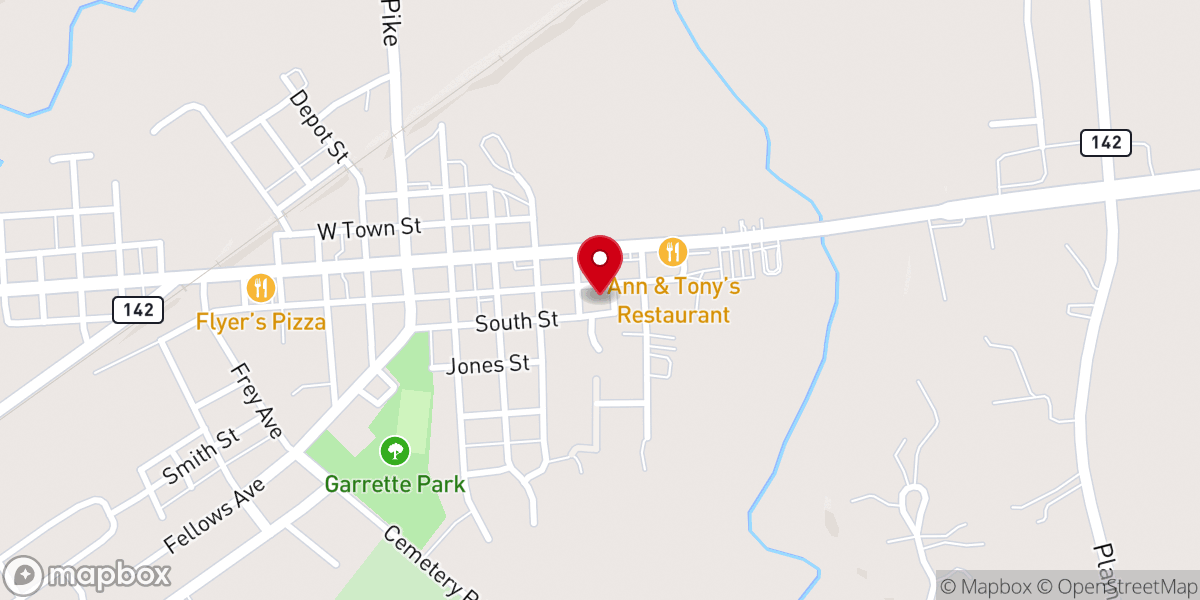 Map showing location of Apostolic Gospel Church