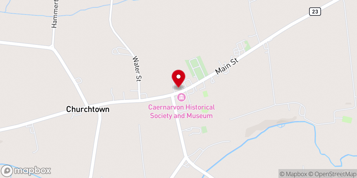 Map showing location of Caernarvon Township Supervisor