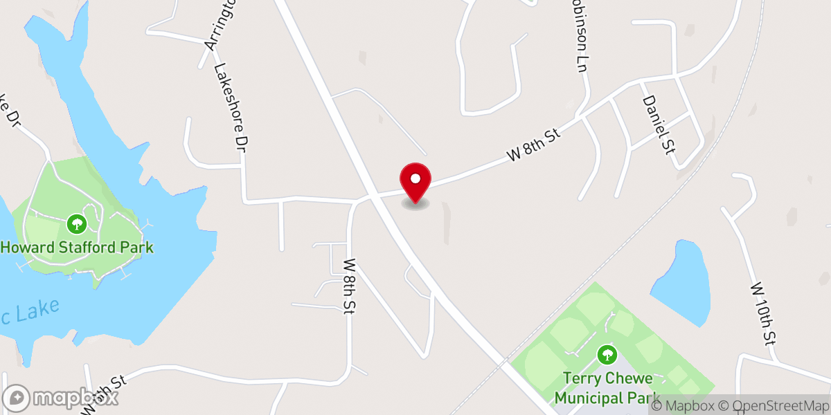 Map showing location of Abundant Life Christian Center