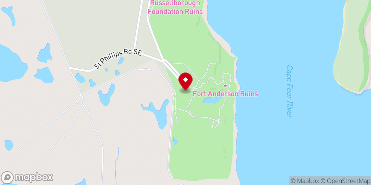 Map showing location of St. Philips Anglican Church