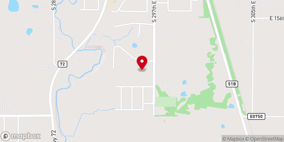 Map showing location of St Vincent de Paul Church