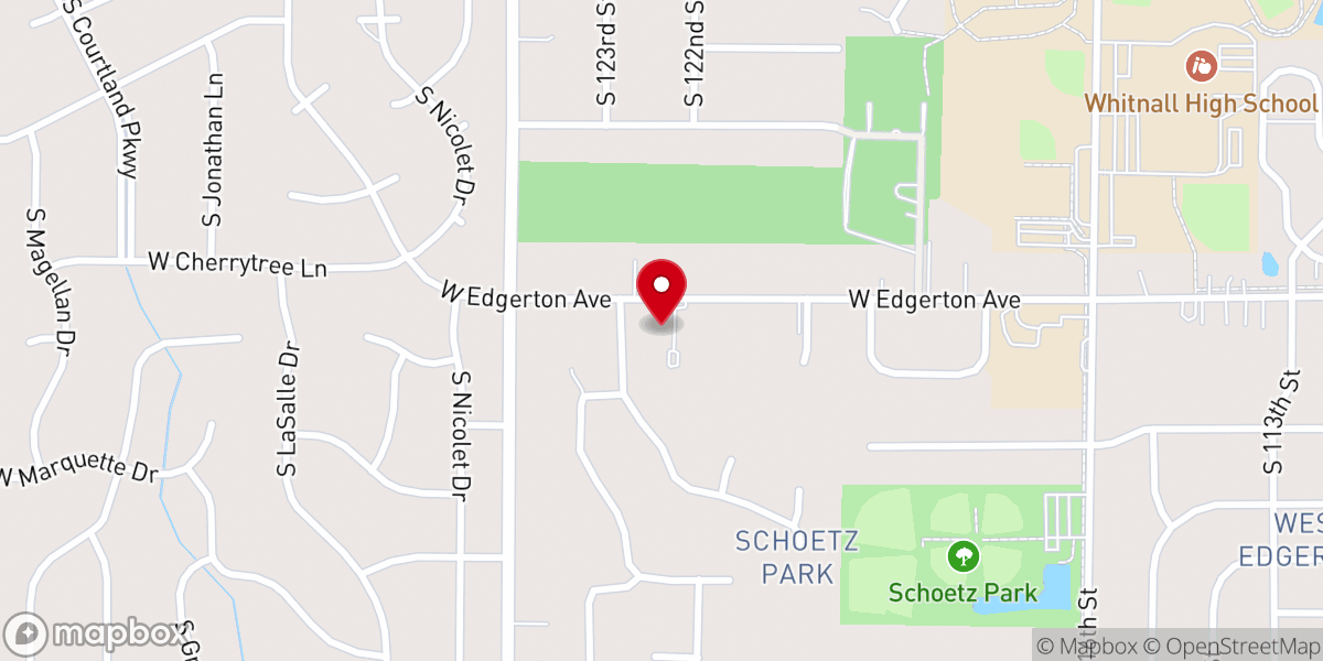 Map showing location of Messiah Lutheran Church
