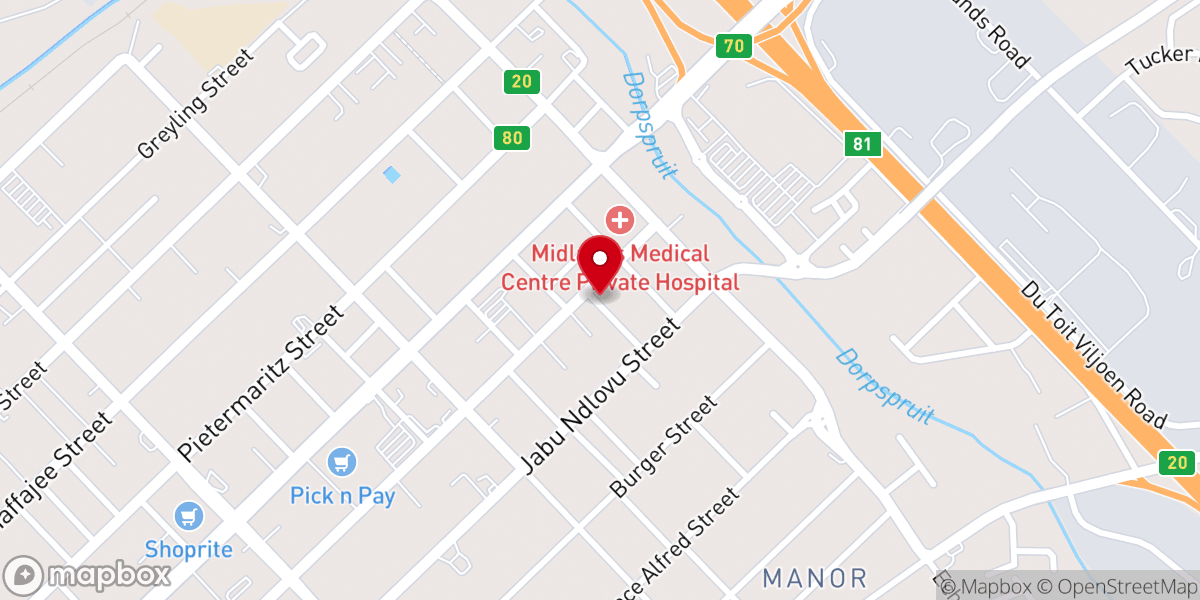 Map showing location of St. Paul's