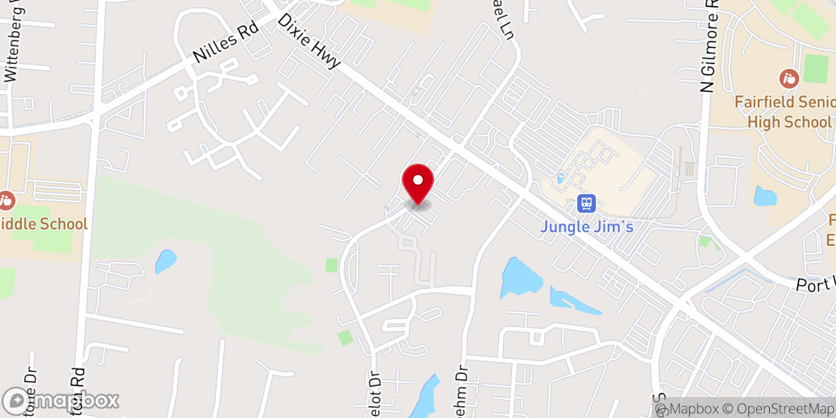 Map showing location of Mount Sinai Pentecostal Church