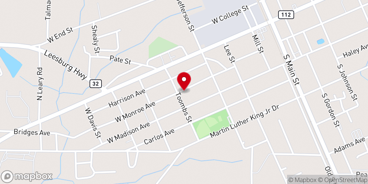 Map showing location of Mt Zion Church-God Apostolic