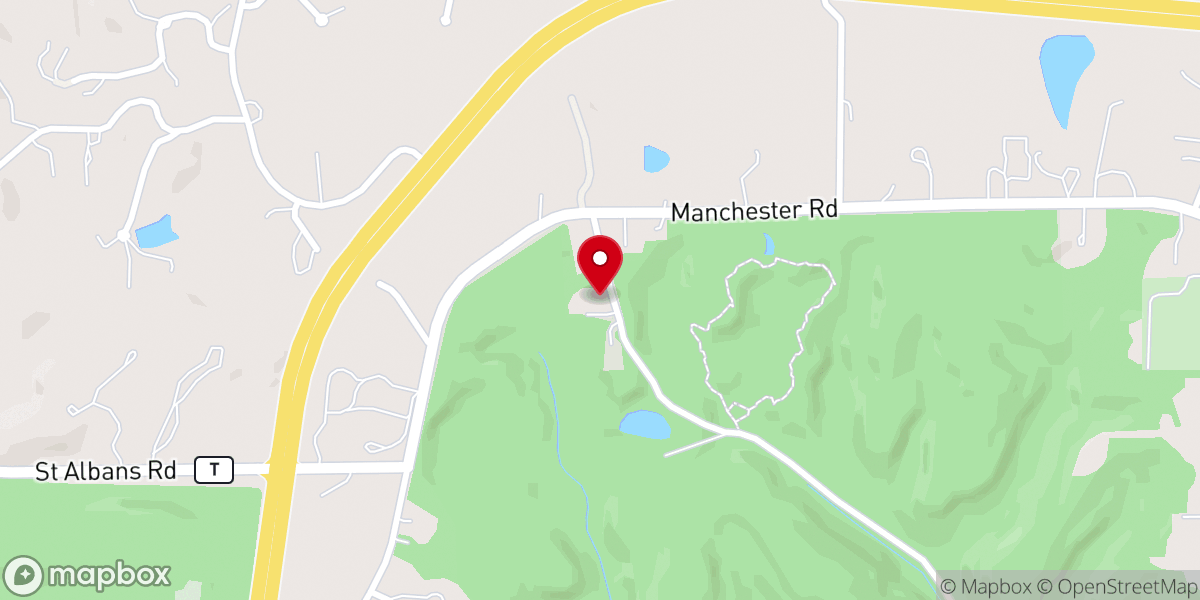 Map showing location of Rockwood Bible Church