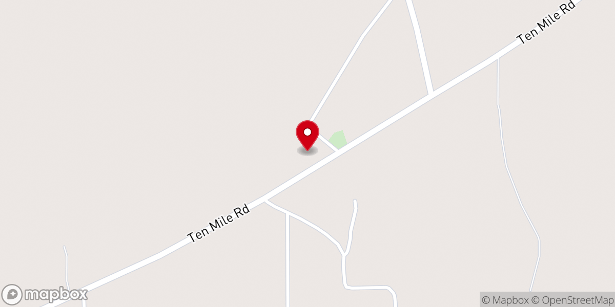 Map showing location of Pleasant Hill Church