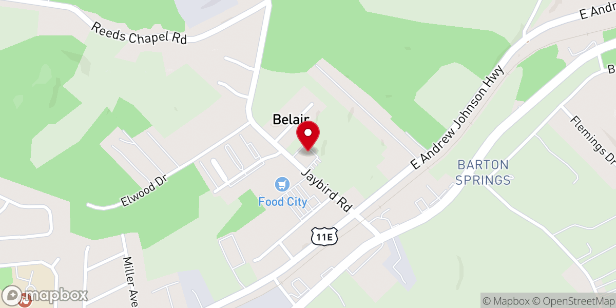 Map showing location of The Pentecostals of Morristown