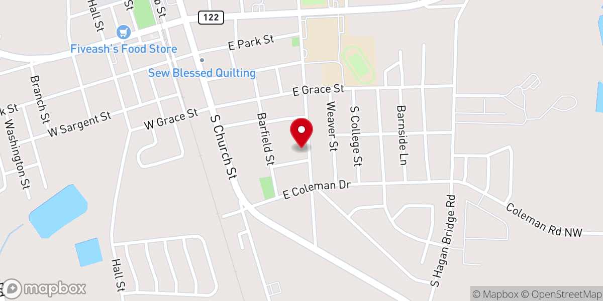 Map showing location of Hahira United Methodist Church Prsng