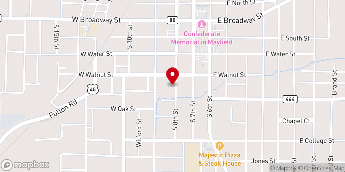Map showing location of St James Ame Church