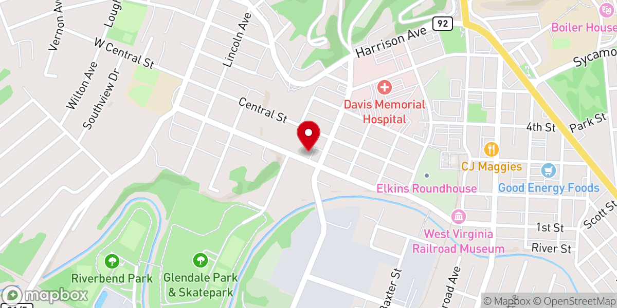 Map showing location of Lambert Church