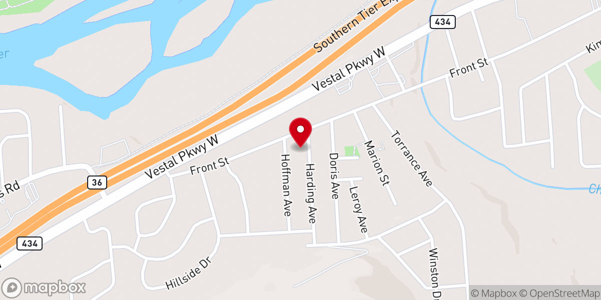 Map showing location of Horton Jr James R