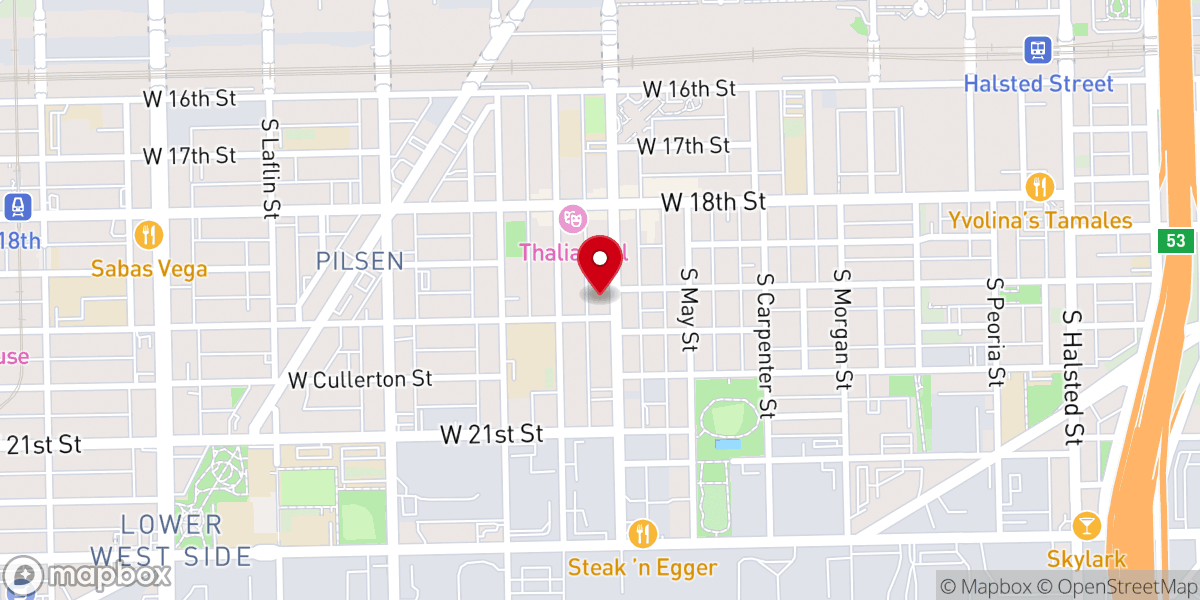 Map showing location of Immanuel Presbyterian Church
