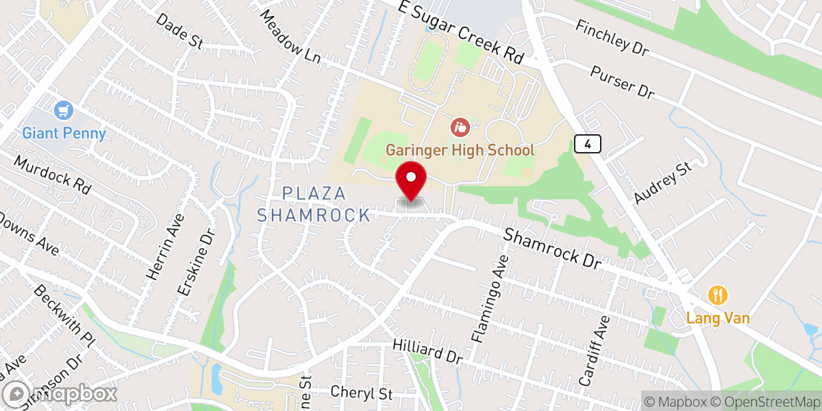 Map showing location of St. Patrick's Mission