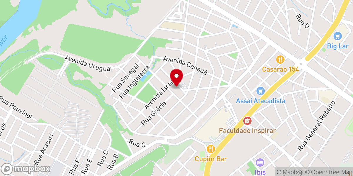 Map showing location of Arautos do Evangelho - Cuiabá