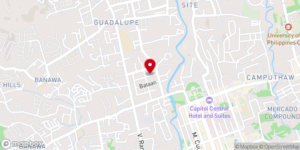 Map showing location of MCGI Locale of Guadalupe, Cebu City, Cebu (Members Church of God International)