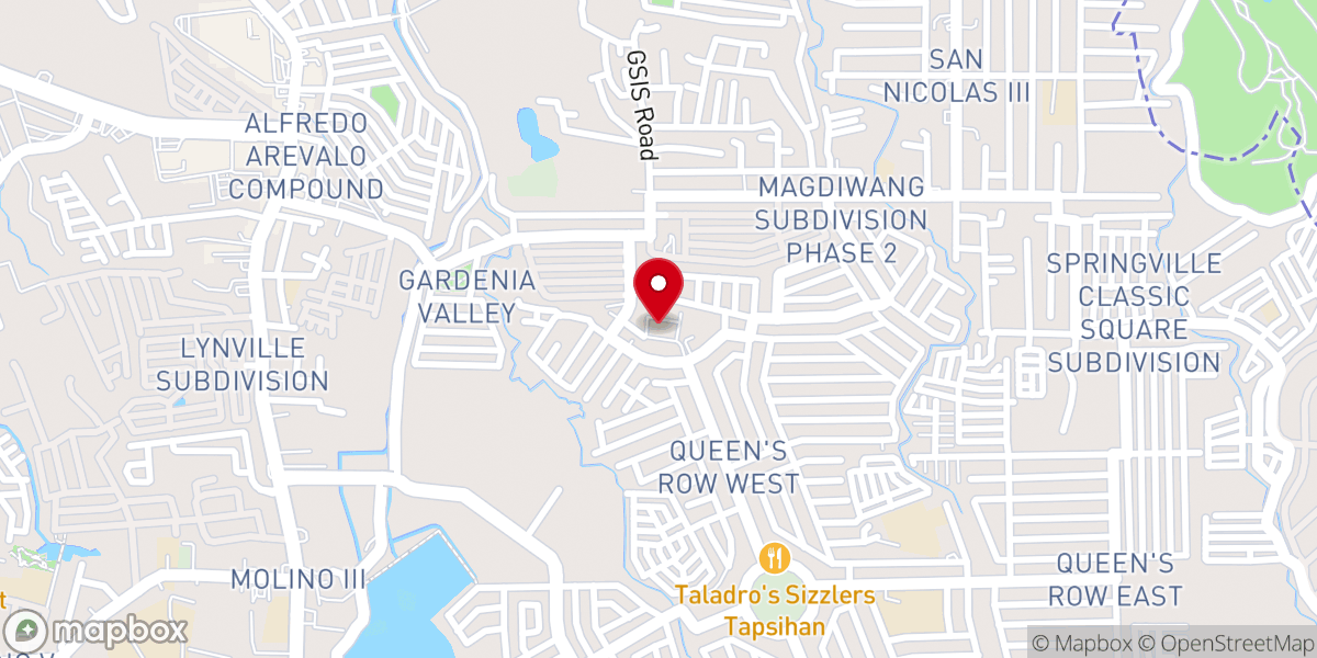 Map showing location of Our Lady Queen of Peace Parish (Queens Row West) - Diocese of Imus