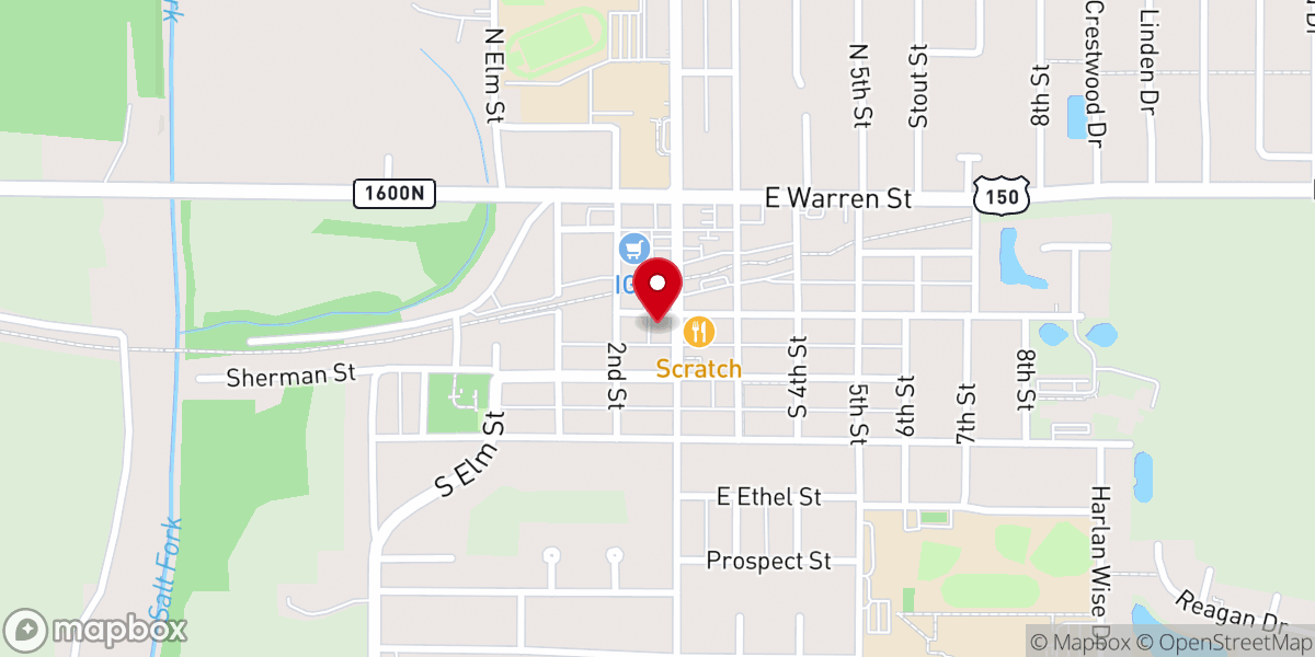 Map showing location of St Joseph Municipal Building
