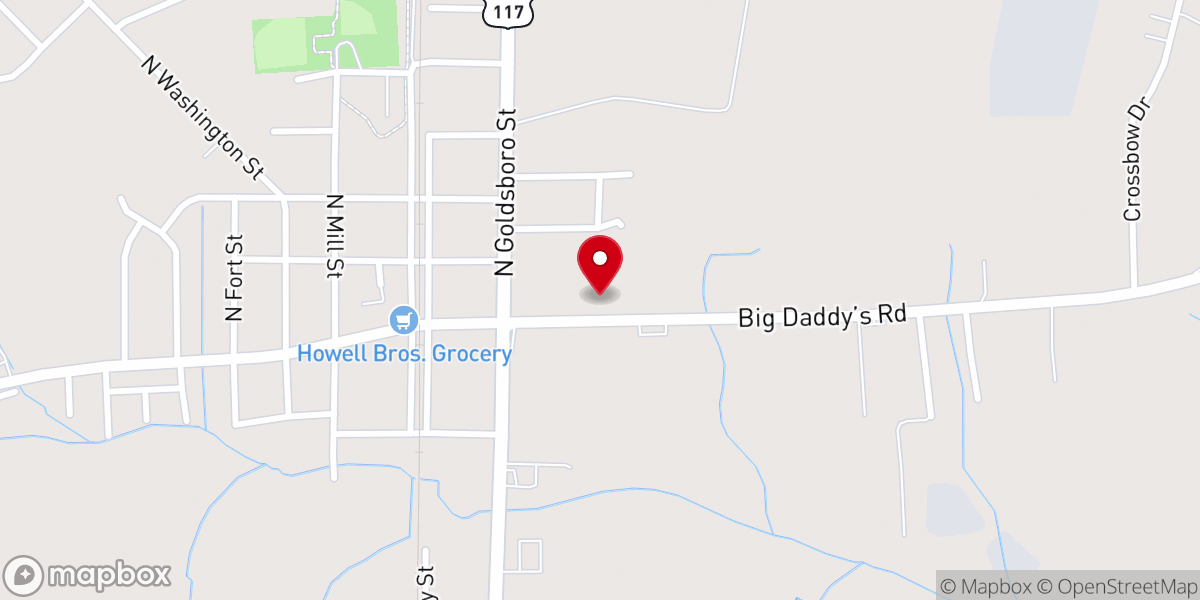 Map showing location of First Baptist Church of Pikeville