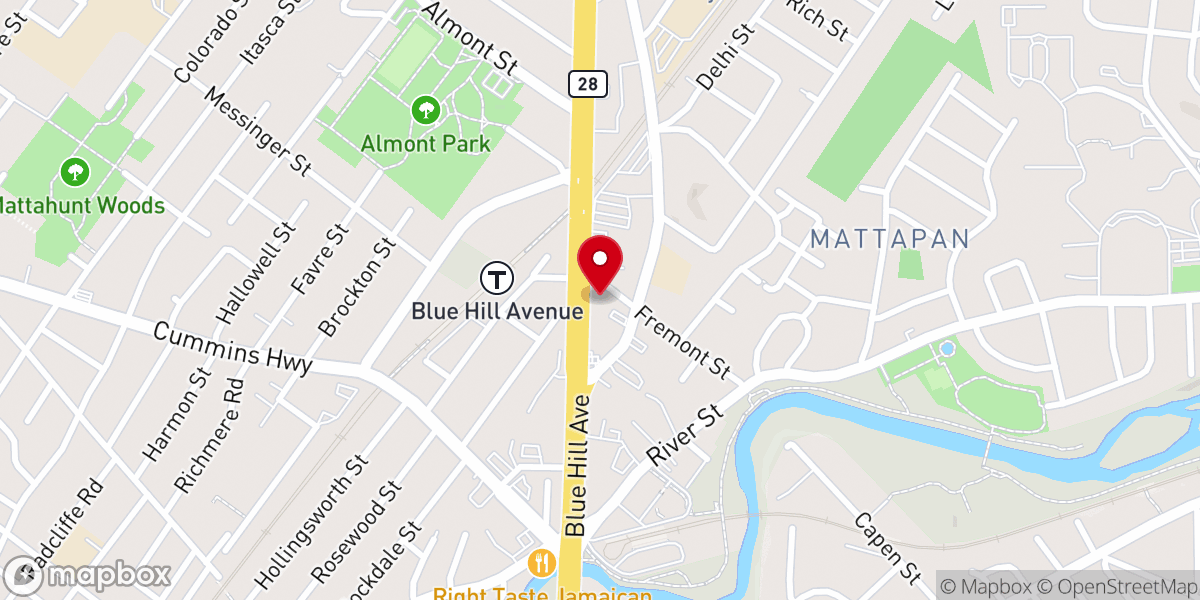 Map showing location of St. Angela Merici Church