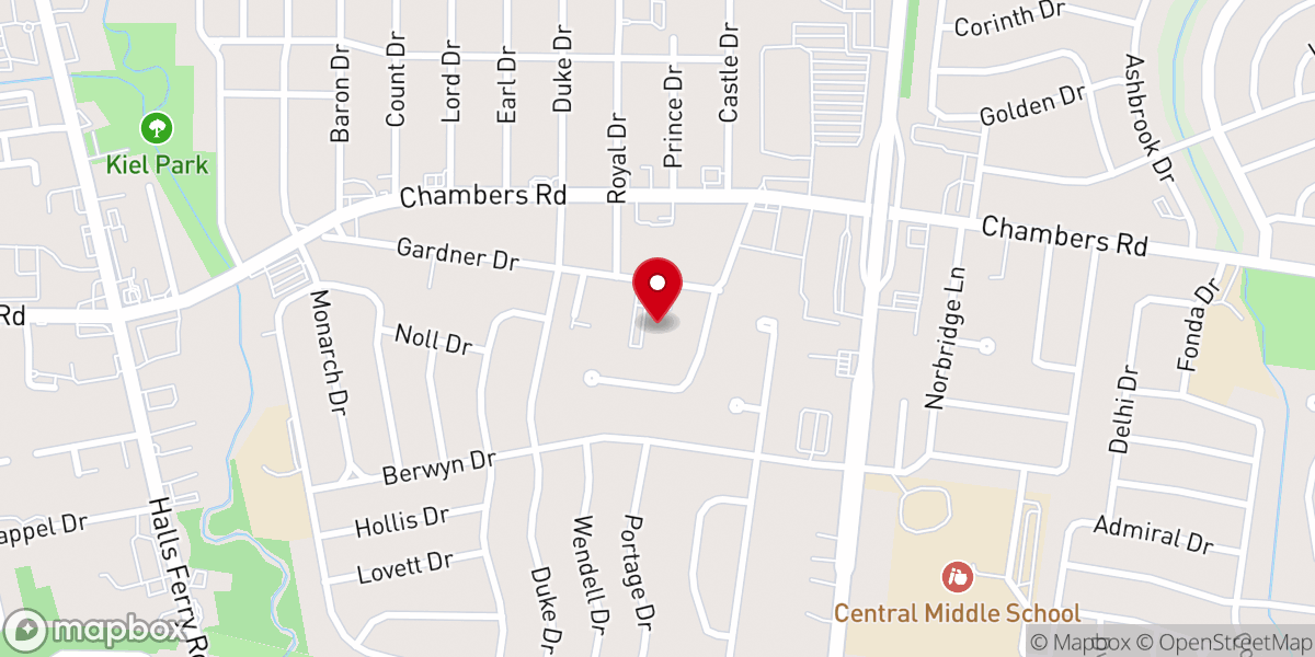 Map showing location of Agape Christian Center