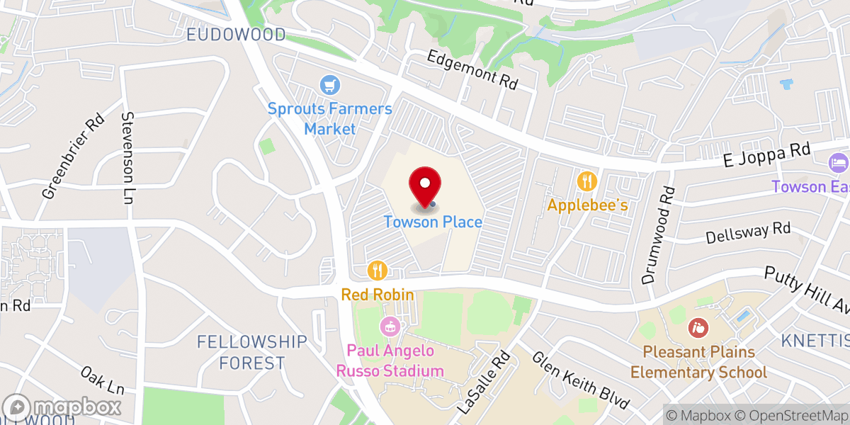 Map showing location of Target