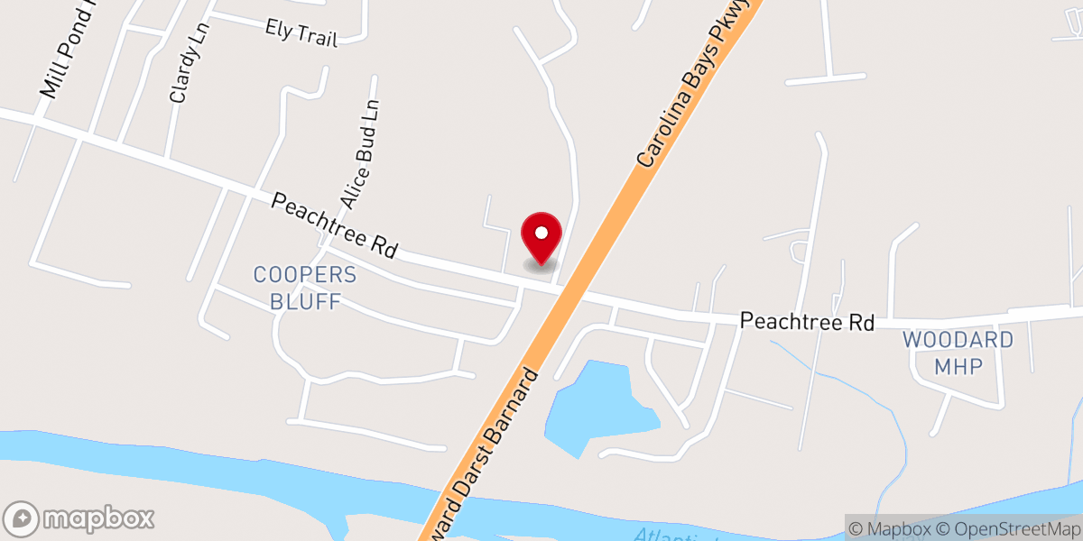 Map showing location of Sweet Home Freewill Baptist