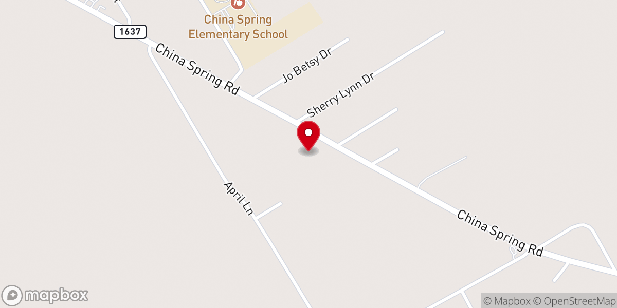 Map showing location of Grace Baptist Church
