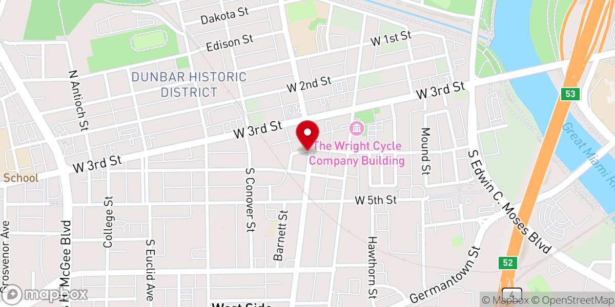 Map showing location of Missionary Fellowship Church