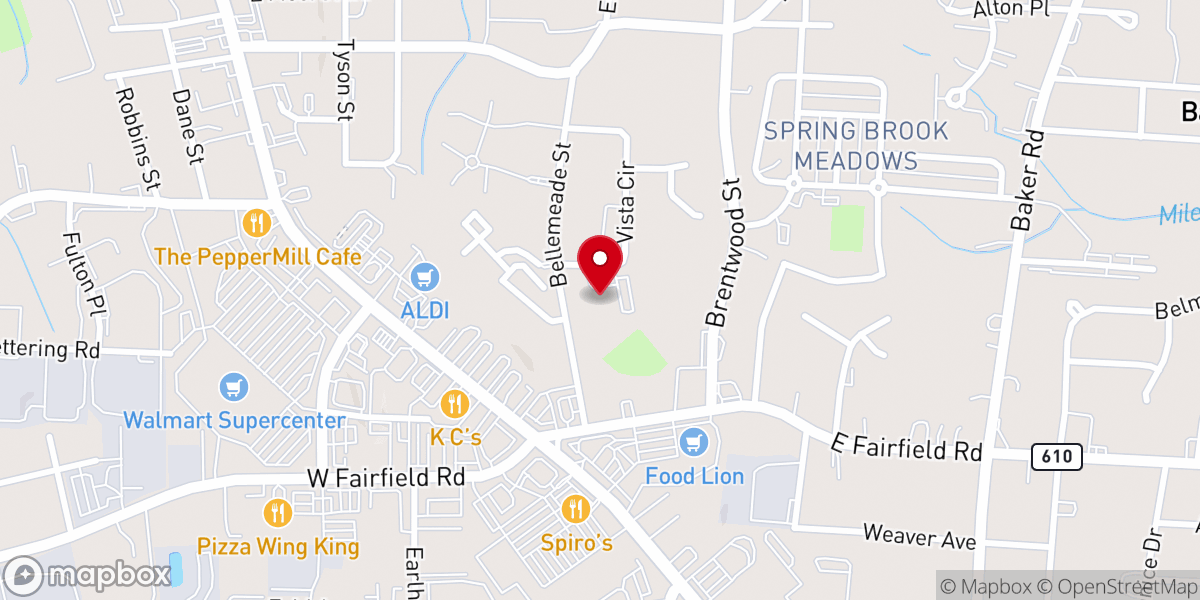 Map showing location of Joy Community Fellowship