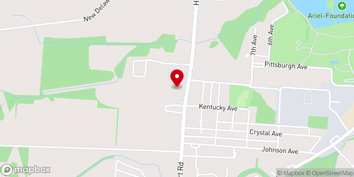 Map showing location of New Life Church Of The Nazarene