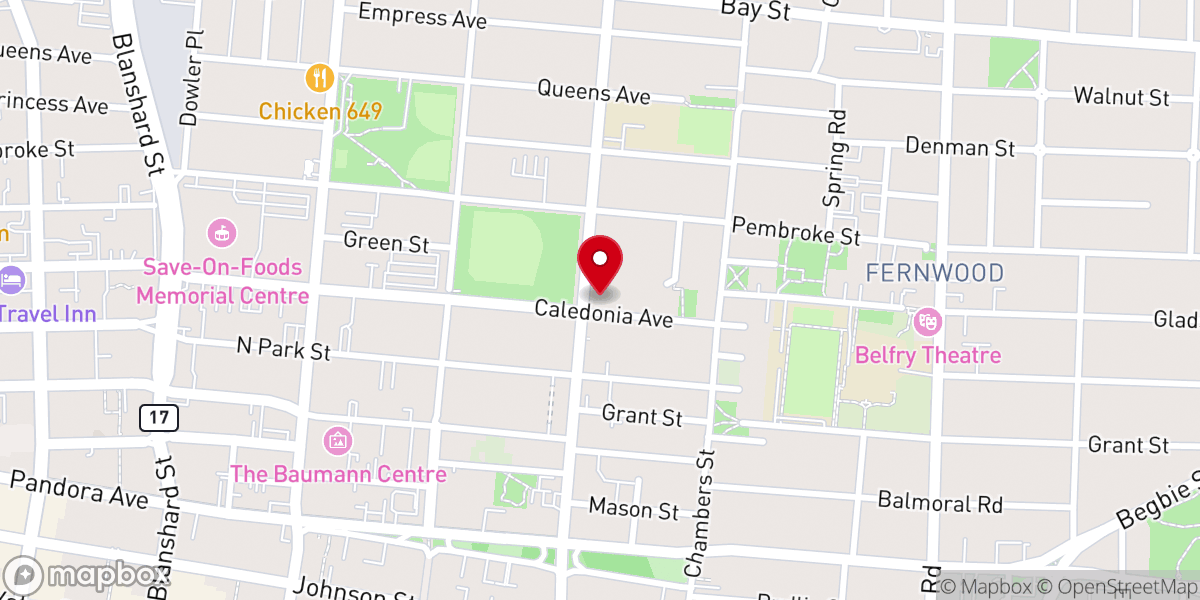 Map showing location of Ukrainian Catholic Church of St. Nicholas