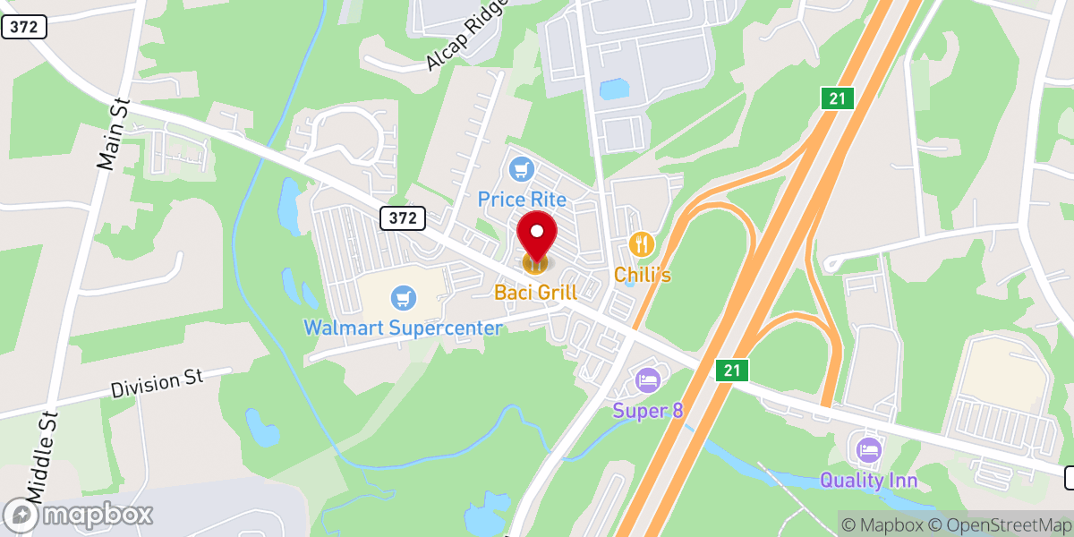 Map showing location of Cafe Fiore Cromwell
