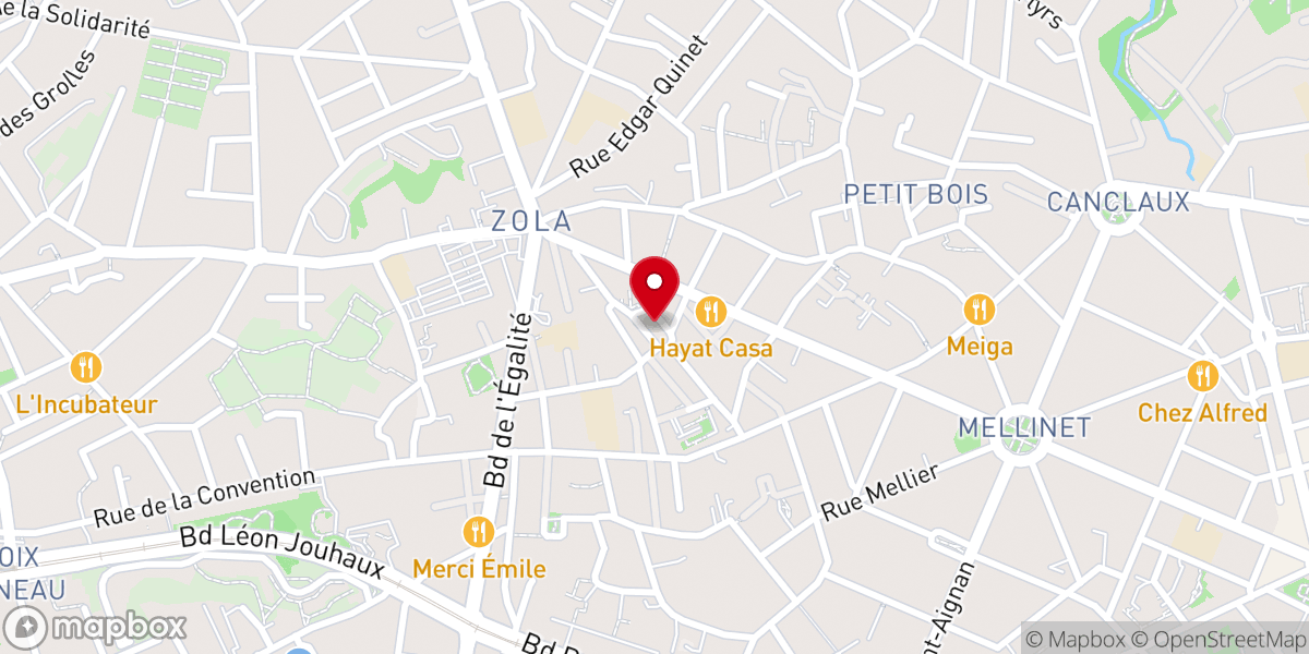 Map showing location of Eglise Saint Clair