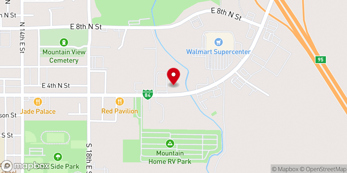 Map showing location of Grace Lutheran Church