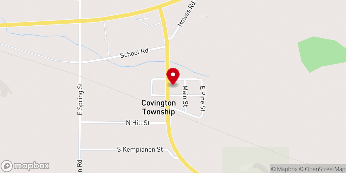 Map showing location of Bethany Lutheran Church