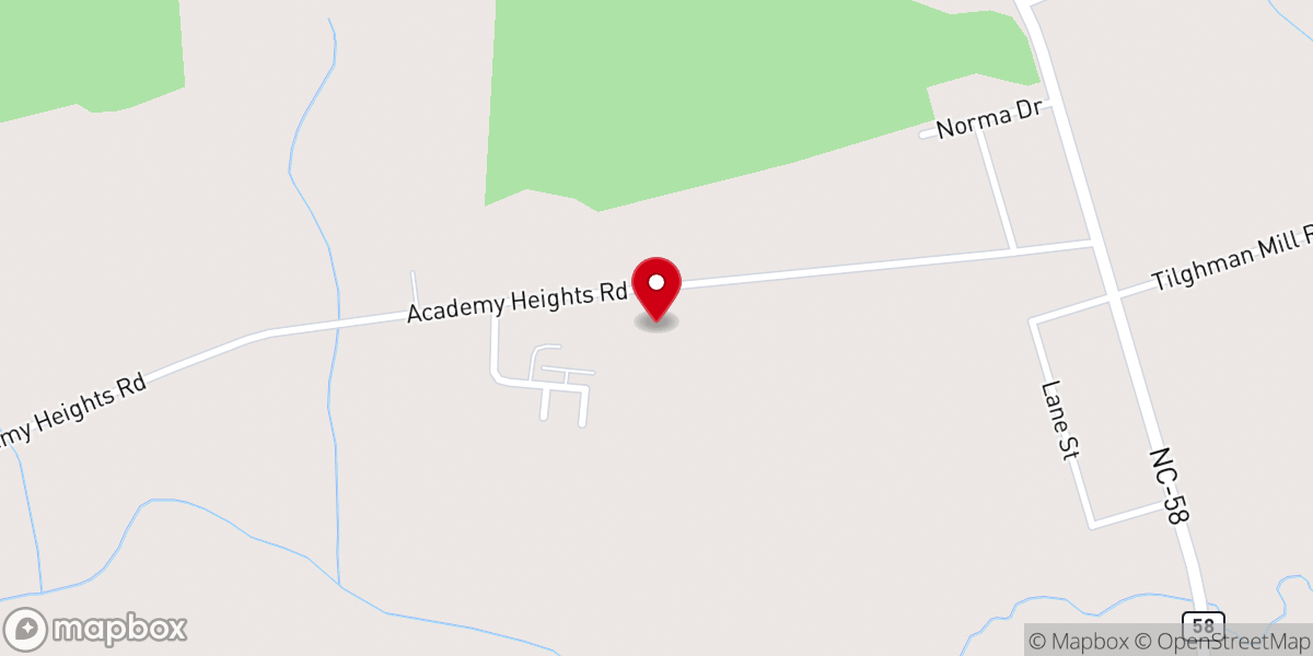 Map showing location of Grace Fellowship Church