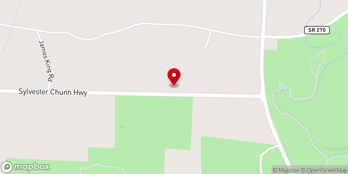 Map showing location of Chapel Hill Convenience Center