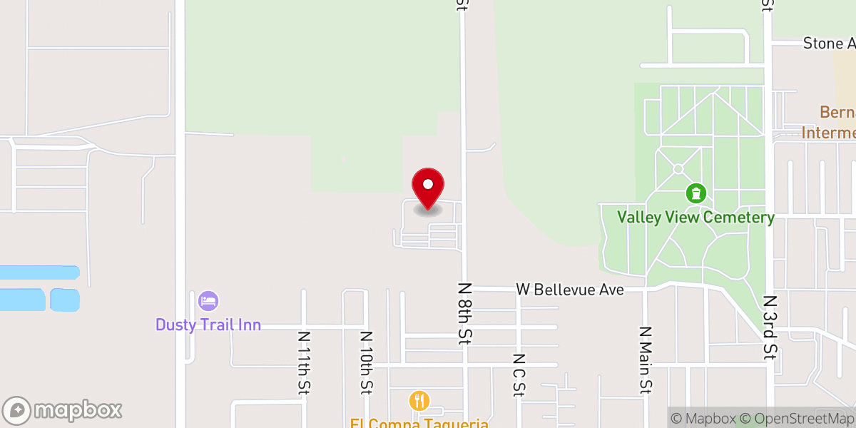 Map showing location of Cornerstone Church