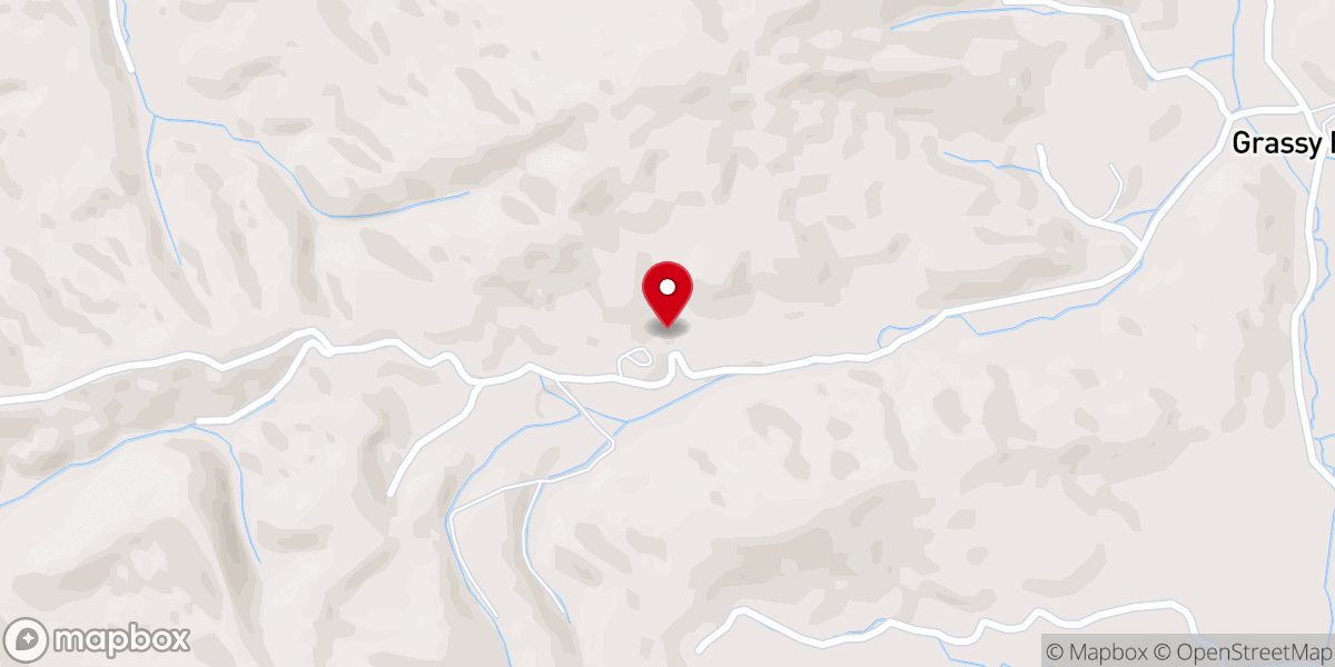 Map showing location of Grassy Fork Church of Christ