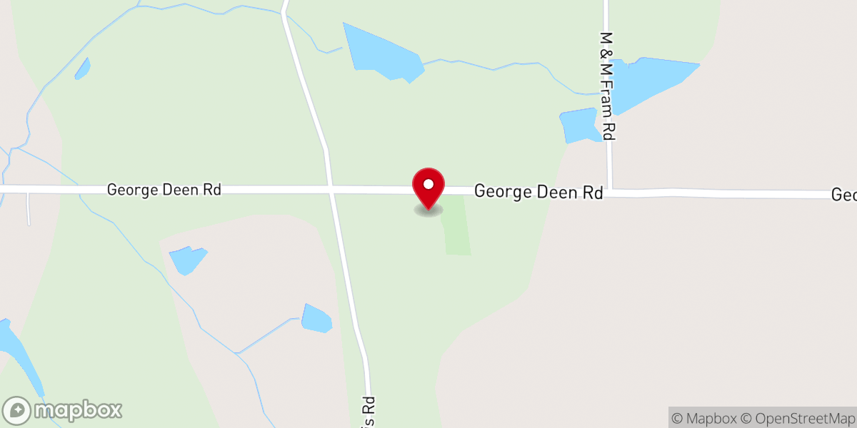 Map showing location of Providence Baptist Church