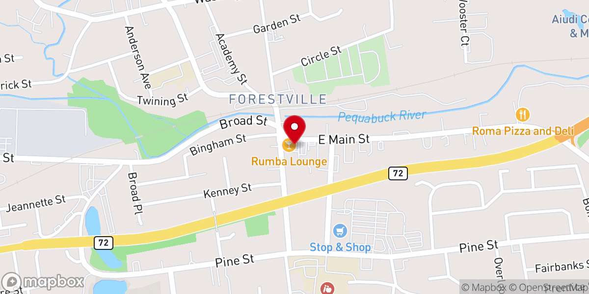 Map showing location of Trinity Anglican Church