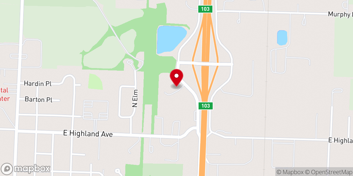 Map showing location of First Christian Church of Nevada