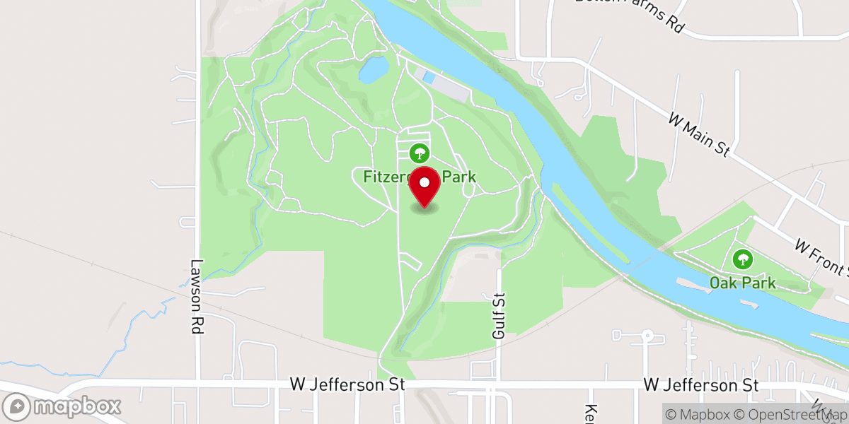 Map showing location of Fitzgerald Park