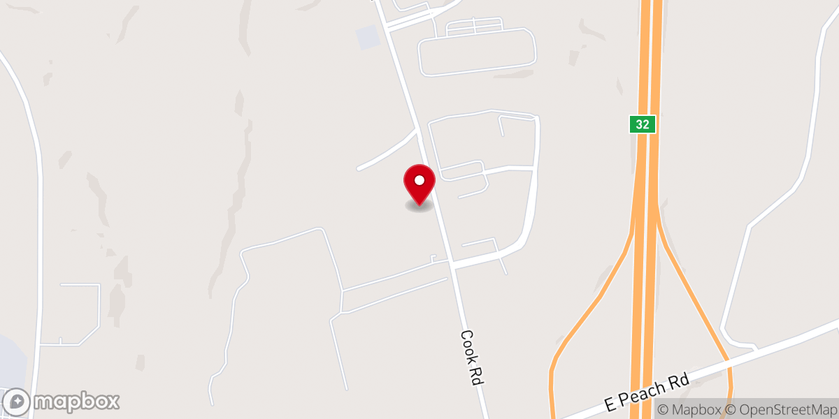 Map showing location of Rockon Church