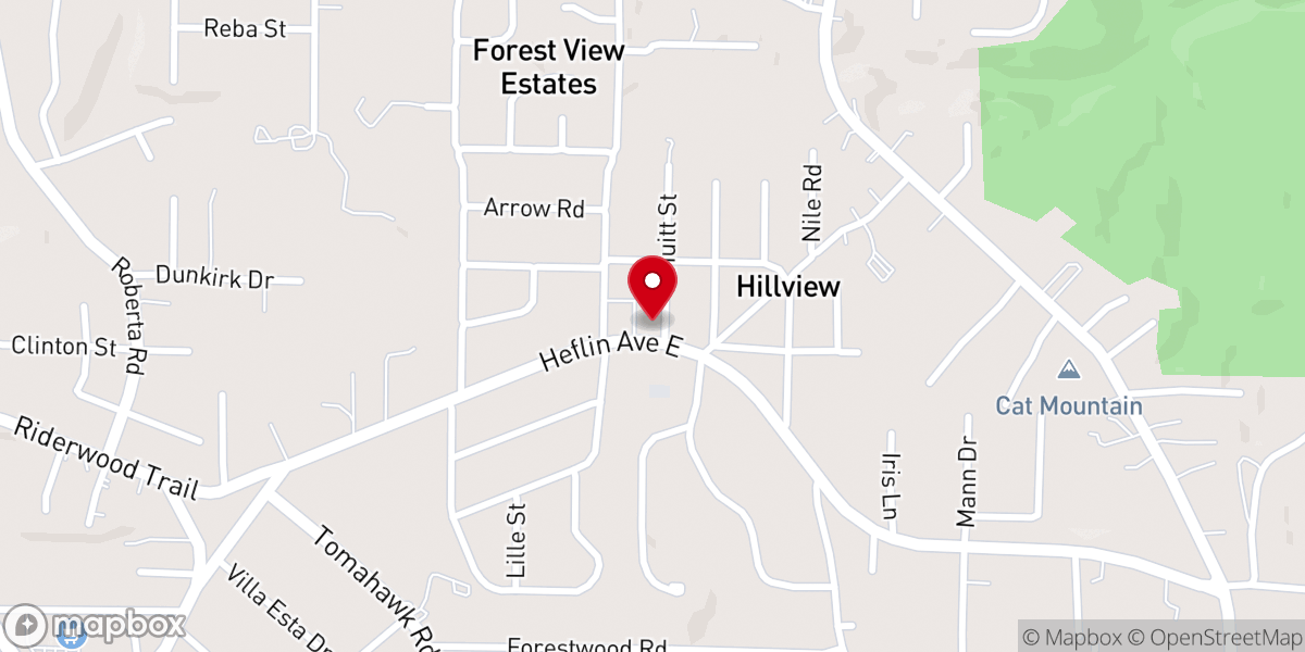 Map showing location of Church of Christ
