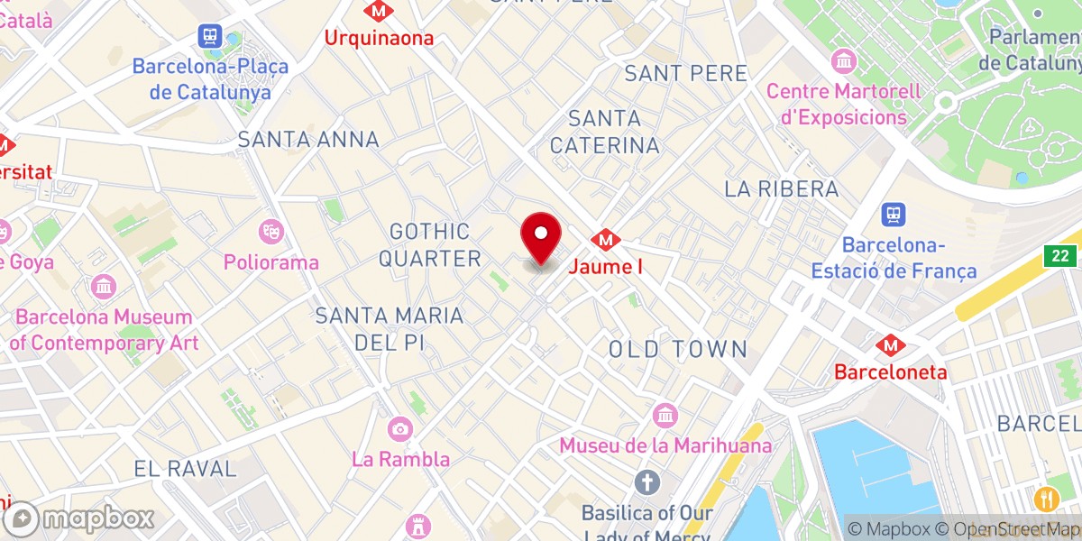 Map showing location of Pati medieval (Temple d'August)