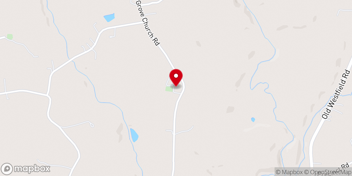 Map showing location of Jessup Grove Baptist Church