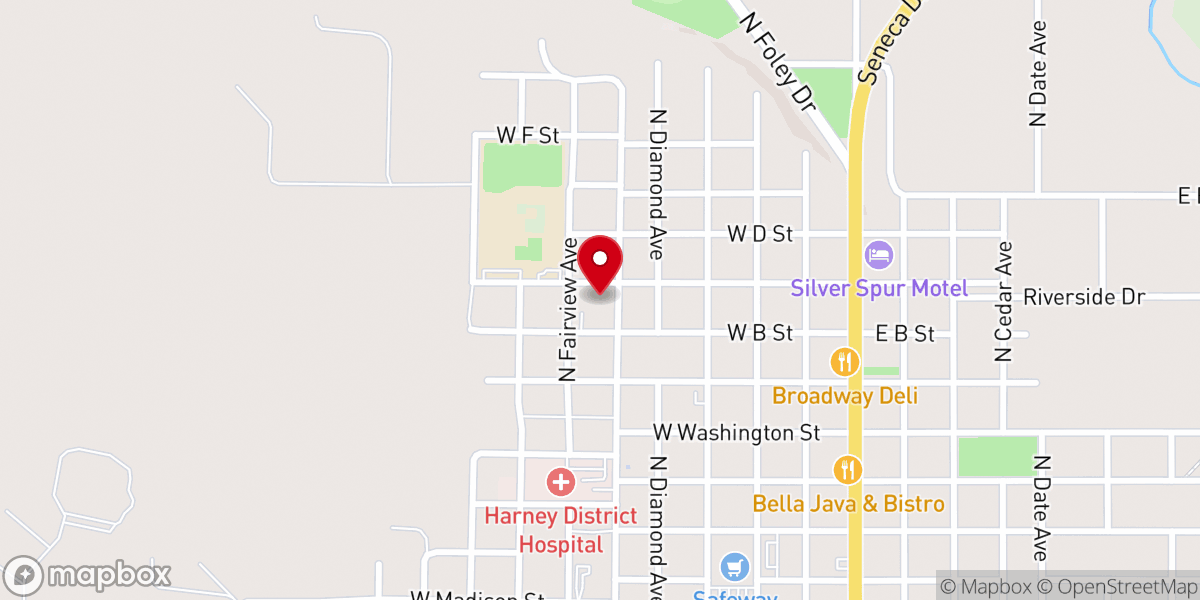 Map showing location of Holy Family Catholic Church