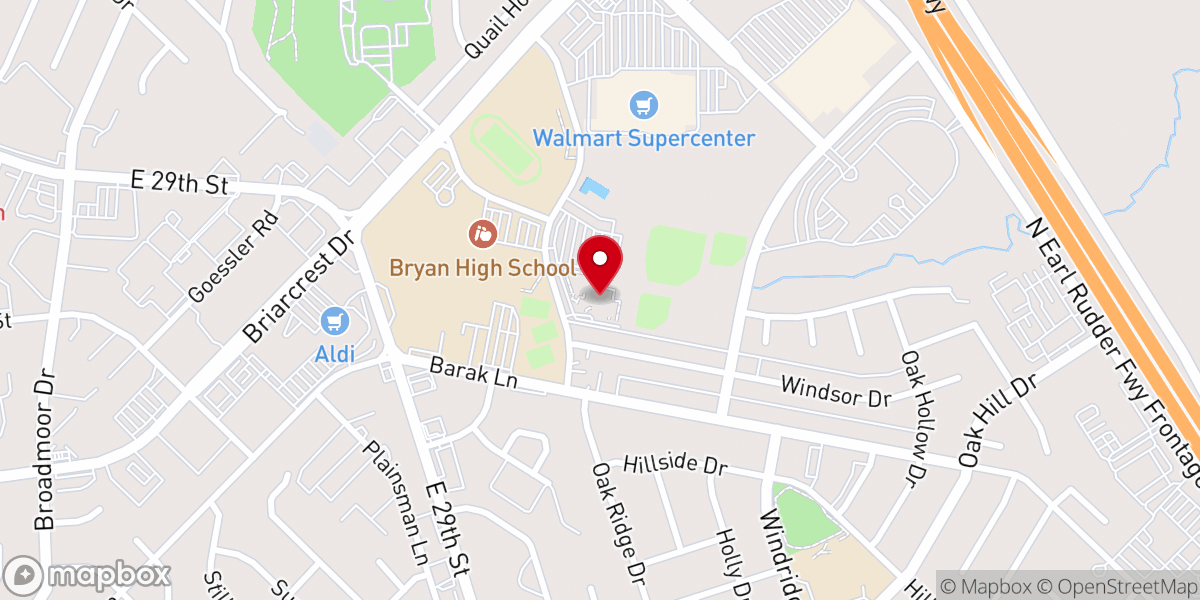 Map showing location of Westminster Presbyterian Church